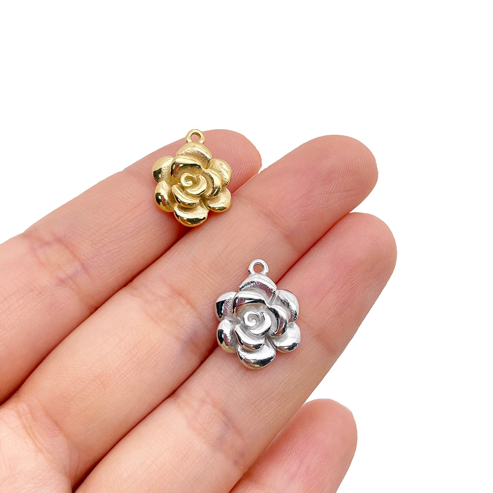 0998 14mm Rose charm