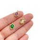 0986 Oval stone charm