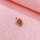 0986 Oval stone charm