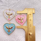 51228 Enamel heart bird charm