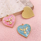 51228 Enamel heart bird charm
