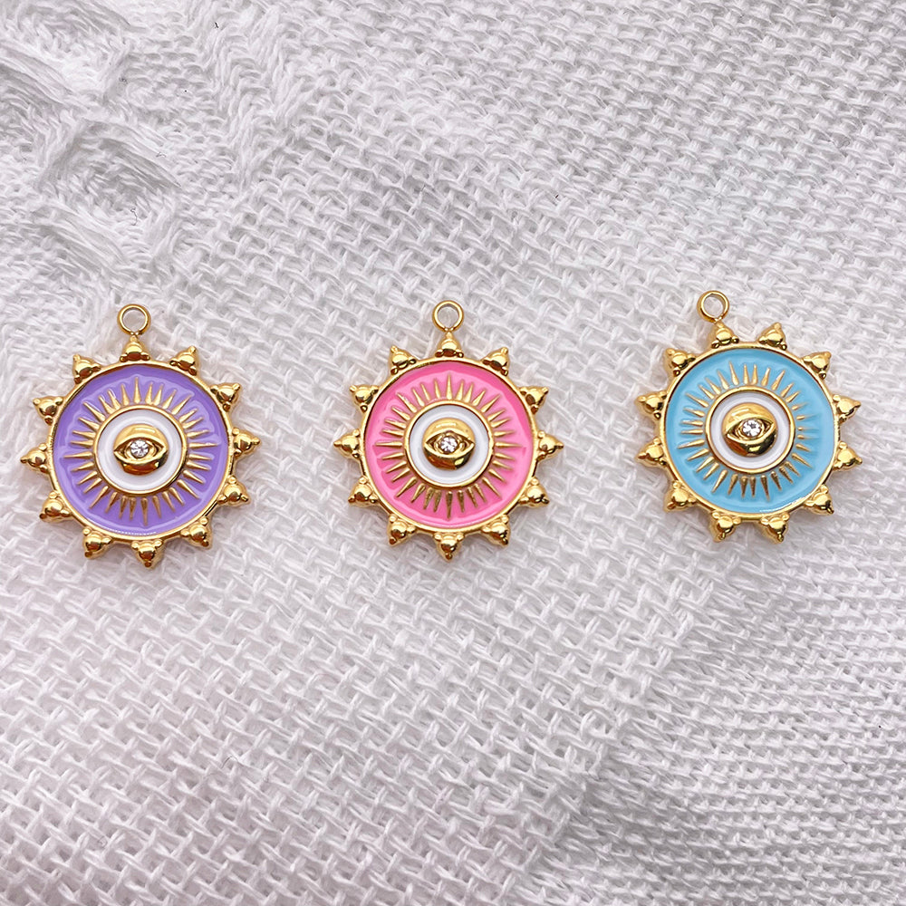 51283 Enamel evil eye charm