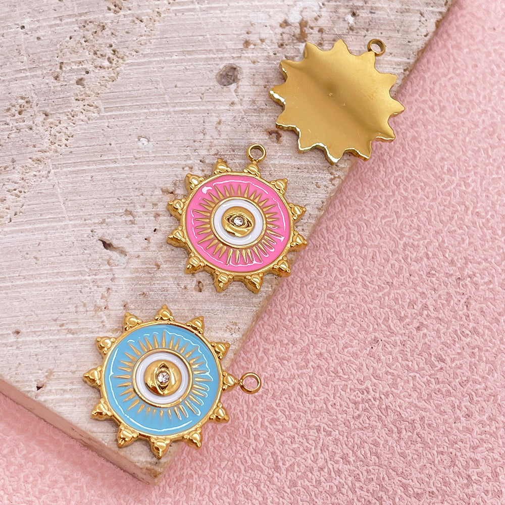 51283 Enamel evil eye charm