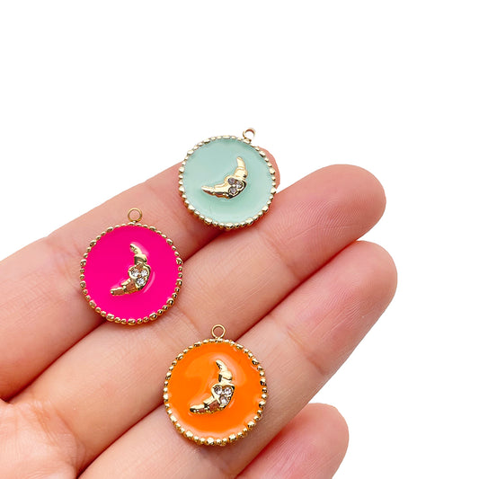 51246 Enamel Croissant Charm