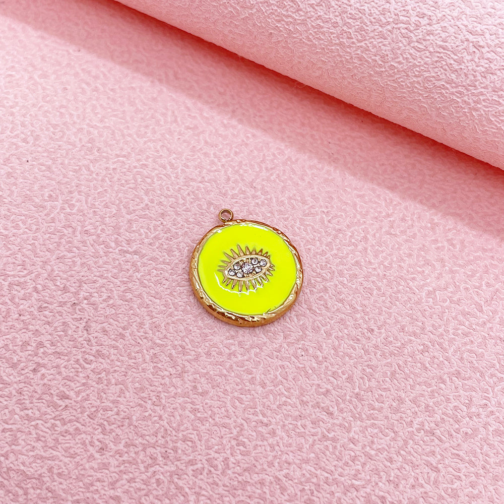 51247 Enamel evil eye charm