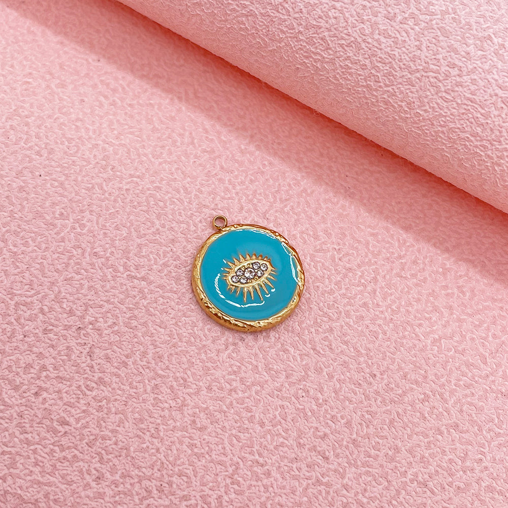 51247 Enamel evil eye charm
