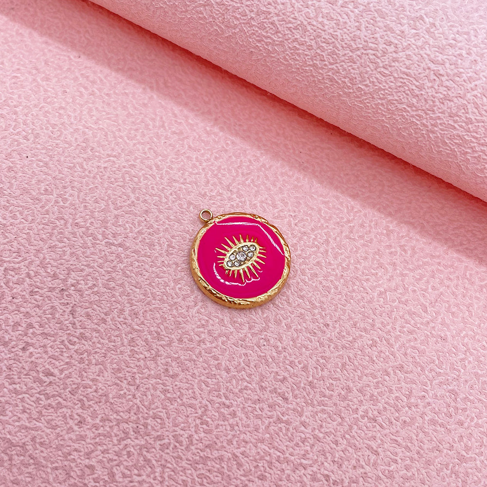 51247 Enamel evil eye charm