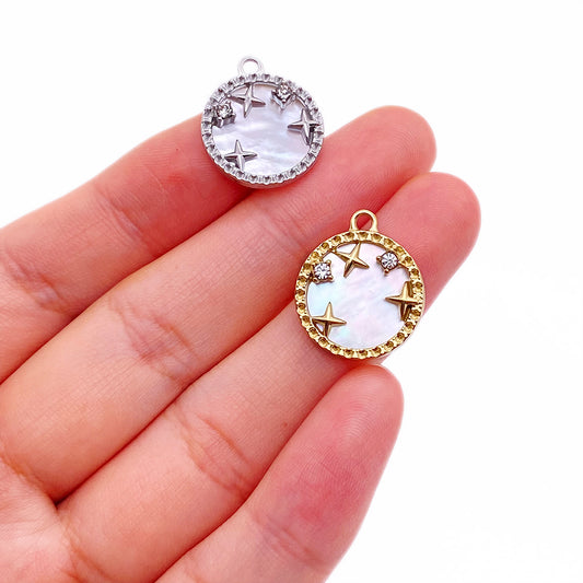 5685 Star shelll charm