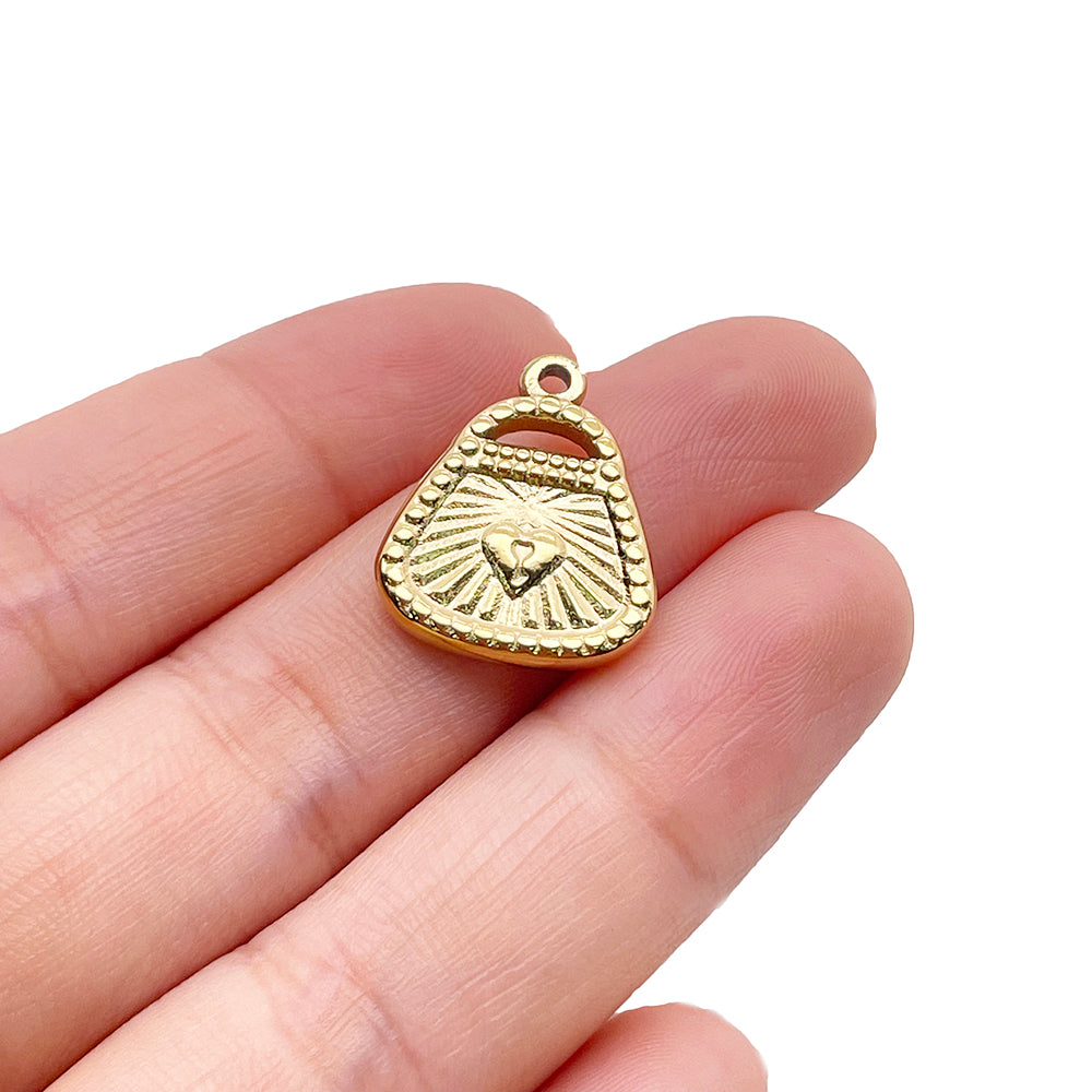 12192 Heart bag charm