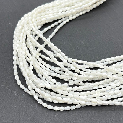 3mm Oval Natural Top Shell