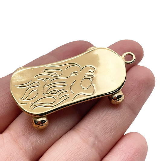 12269 Skateboarding charm