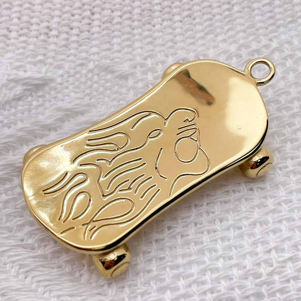 12269 Skateboarding charm
