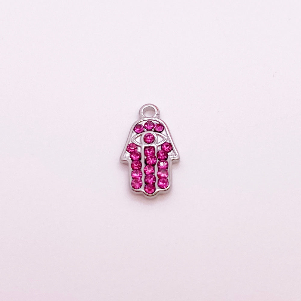 Red hamsa hand charm