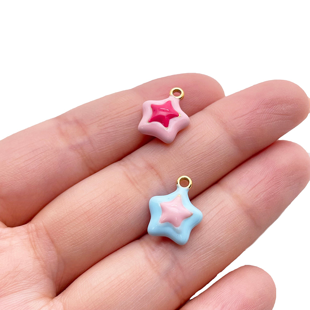 51320 Enamel star charm