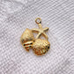 12300 Starfish&shell charm