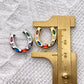 51305 Colorful Diamond Horseshoe charm