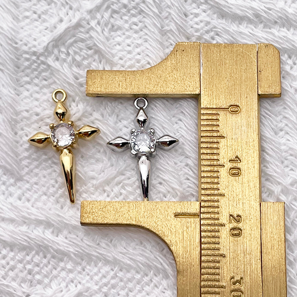 51301 Diamond cross charm