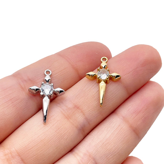 51301 Diamond cross charm