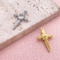 51301 Diamond cross charm