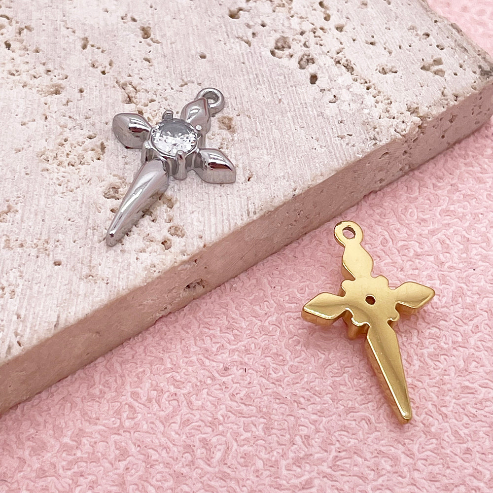 51301 Diamond cross charm