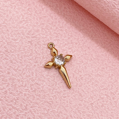 51301 Diamond cross charm
