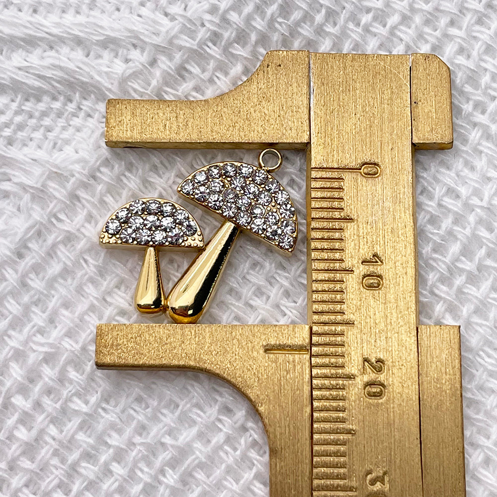 51302 Diamond Mushroom Charm