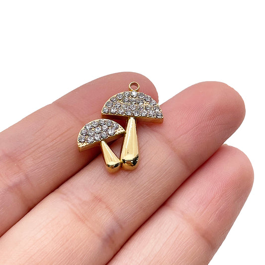 51302 Diamond Mushroom Charm