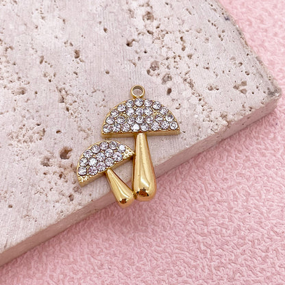 51302 Diamond Mushroom Charm