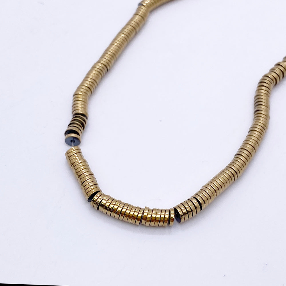 4*1mm Round Hematite Beads