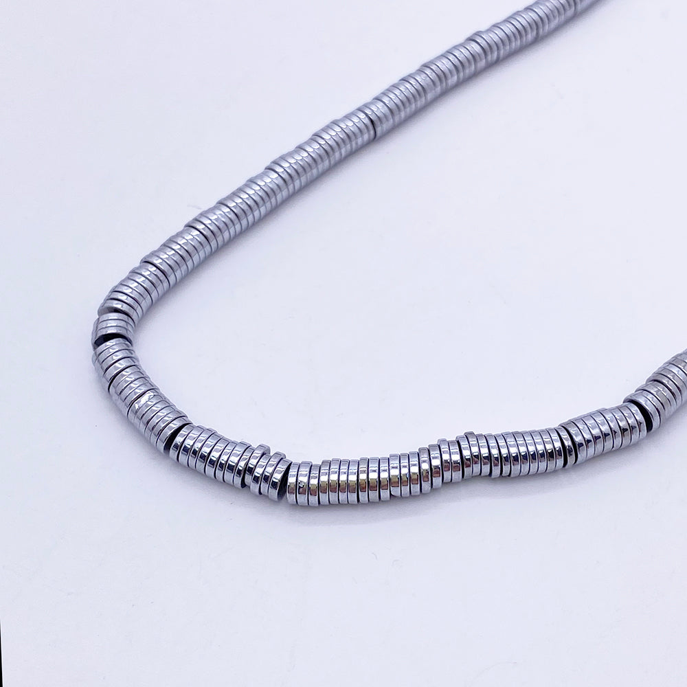 4*1mm Round Hematite Beads