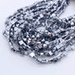 6mm Square Hematite Beads