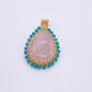 12*16mm Drop shape Oblate stone cabochon