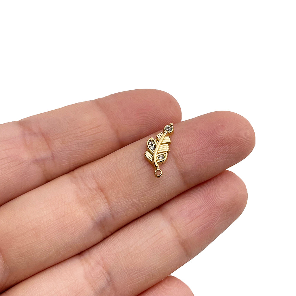 51313 Diamond leaf charm