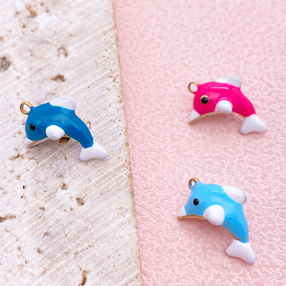 51322 Enamel Dolphin charm