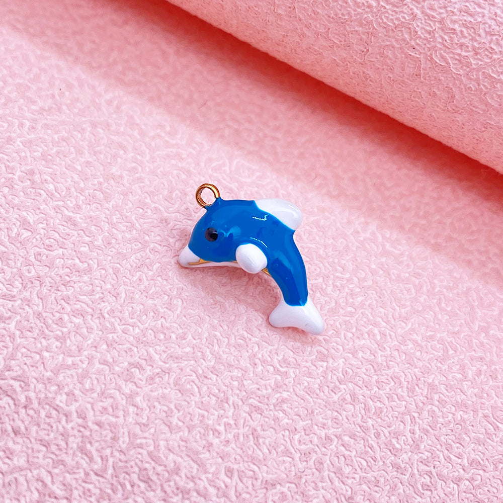 51322 Enamel Dolphin charm
