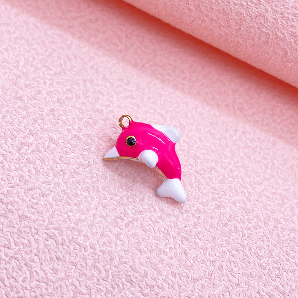 51322 Enamel Dolphin charm