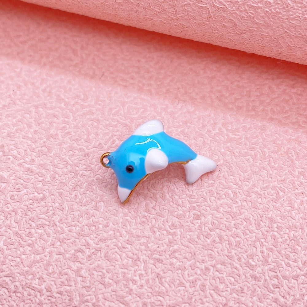 51322 Enamel Dolphin charm