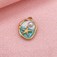 51534 Enamel starfish charm