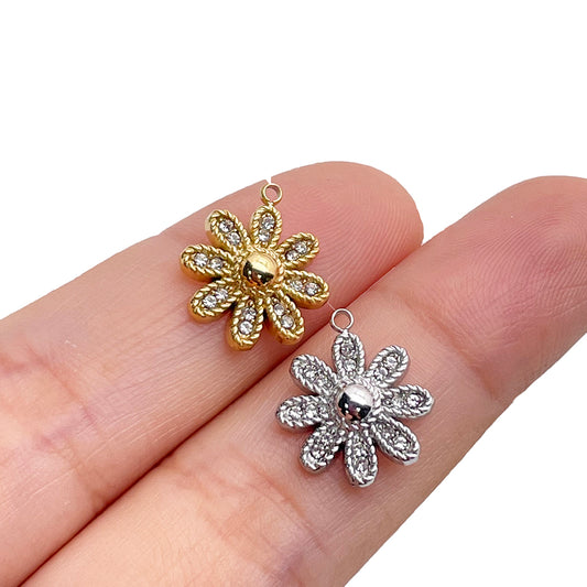 51525 Diamond flower charm