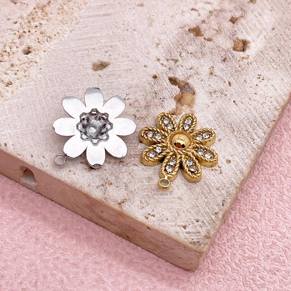 51525 Diamond flower charm