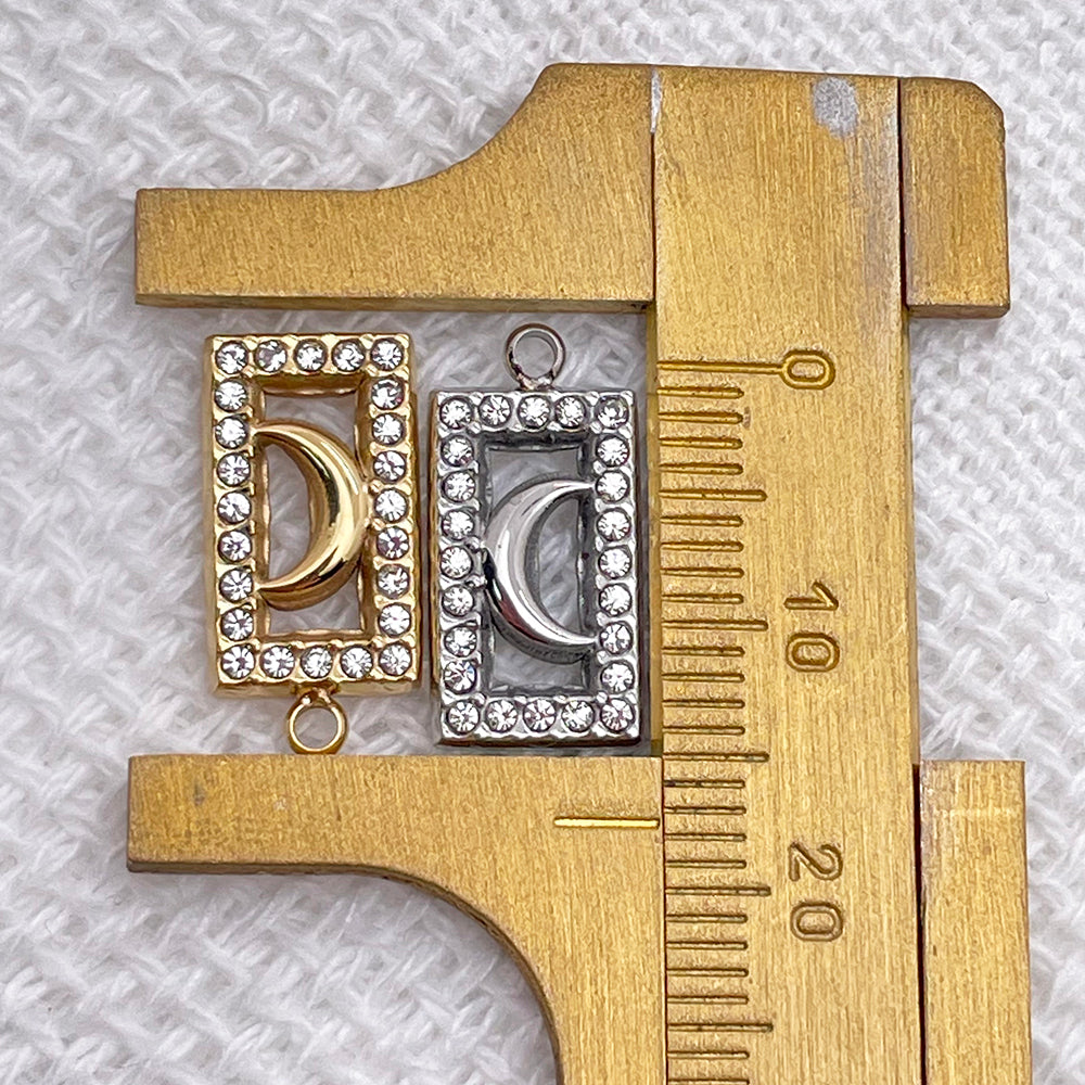 51526 Square diamond moon charm