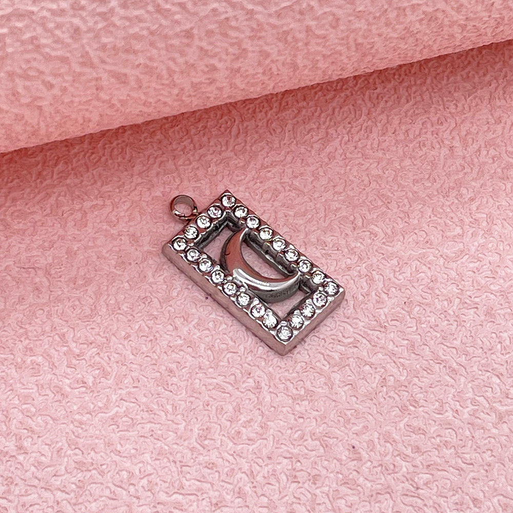 51526 Square diamond moon charm
