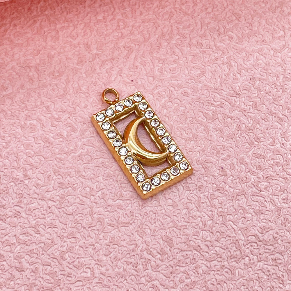 51526 Square diamond moon charm