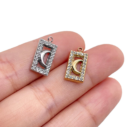 51526 Square diamond moon charm