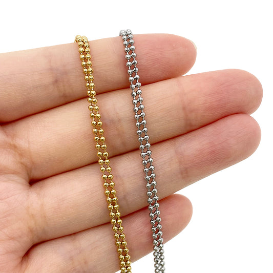 C577 3mm Double beads chain