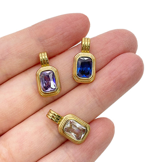 51889 Square Diamond Charm