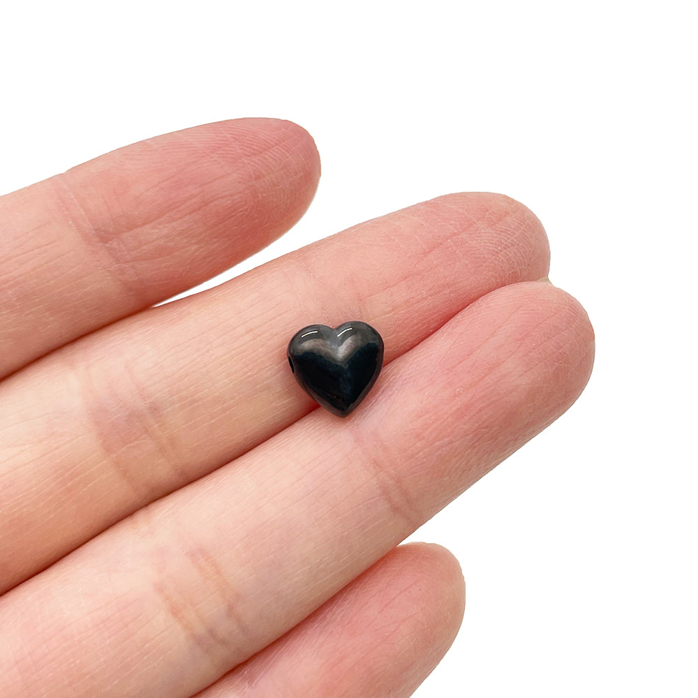 Black heart charm