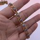 K379 Labradorite Chain bracelet and earring Diy Kit