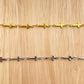 C1139 Leaf /cross chain-Vacuum Plating Waterproof Stainless steel chain