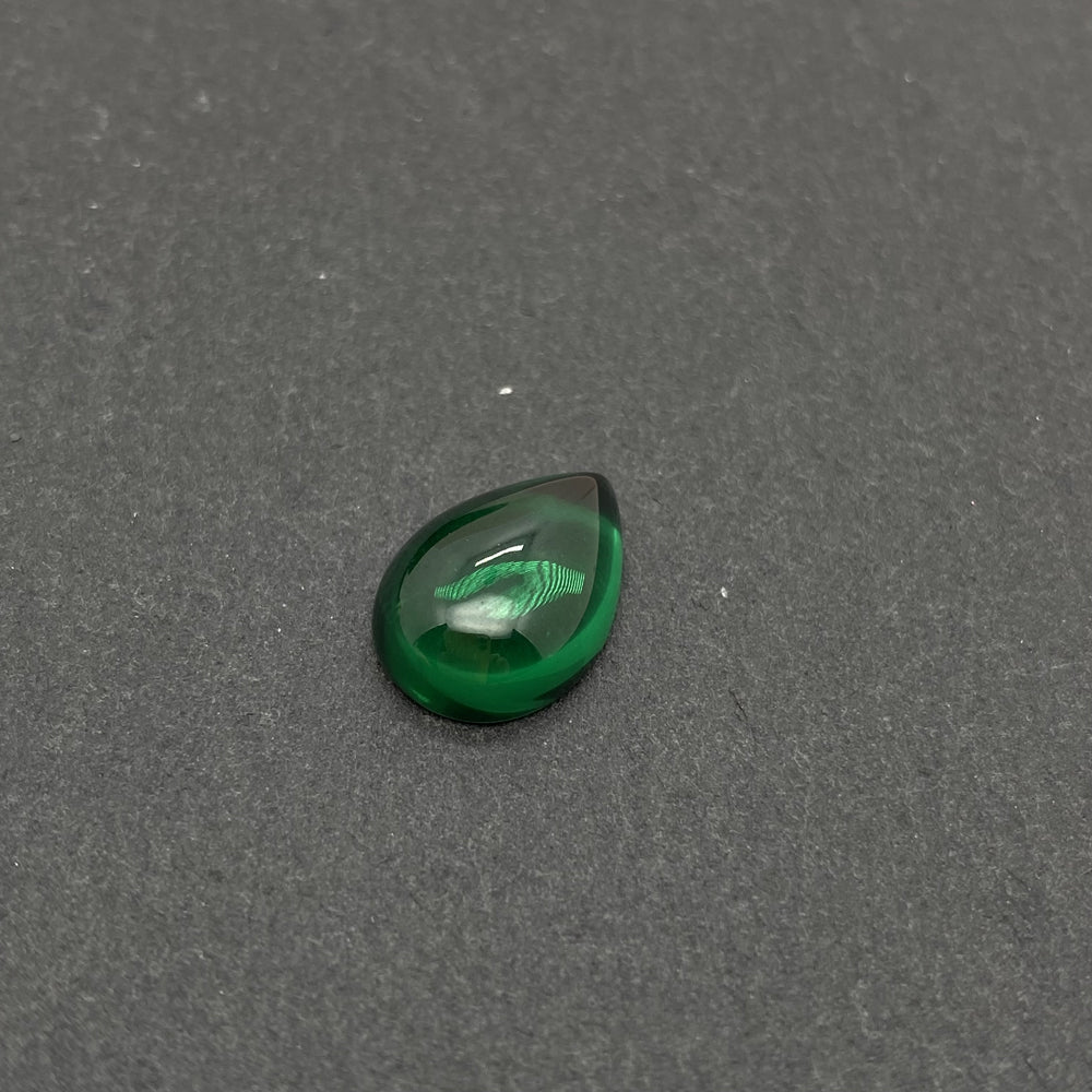 10*14mm Green Lab-grown stone Drop Cobochon